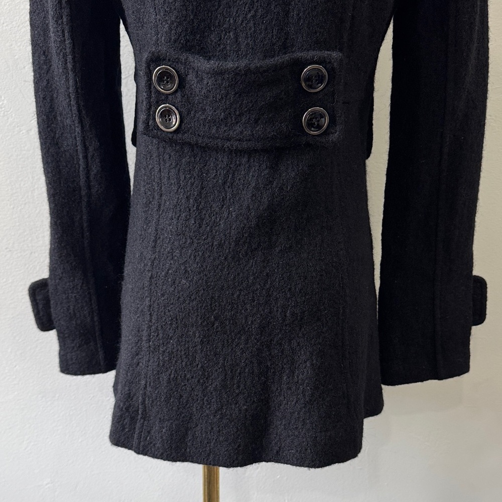 Sandro Sportswear 100% Wool Double-Breasted Peacoat – Size Small - Picture 9 of 13